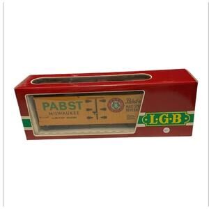 LGB PABST BEER BOX CAR 4074 G SCALE BOXED